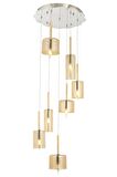 AVONNI AV-60043-7KT Krom Kaplama Modern Avize E14 Metal Cam 45cm