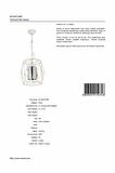 AVONNI AV-65074-BBY Beyaz/Eskitme Boyalı Modern Avize E27 Metal Cam 30cm