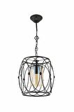 AVONNI AV-65074-BSY Eskitme/Siyah Kaplama Modern Avize E27 Metal Cam 30cm