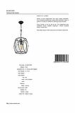 AVONNI AV-65074-BSY Eskitme/Siyah Kaplama Modern Avize E27 Metal Cam 30cm