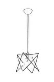 AVONNI AV-65076-BSY Siyah Boyalı Modern Avize E27 Metal Cam 20x20cm