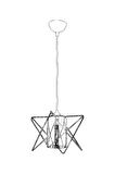 AVONNI AV-65076-KRM Krem Boyalı Modern Avize E27 Metal Cam 20x20cm