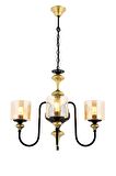 AVONNI AV-4161-3E Eskitme Kaplama Modern Avize E27 Metal Cam 62cm