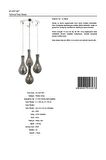 AVONNI AV-60092-4KT Krom Kaplama Modern Avize E14 Metal Cam 40cm