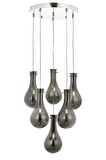 AVONNI AV-60092-6KT Krom Kaplama Modern Avize E14 Metal Cam 50cm