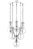AVONNI AV-60092-6KT Krom Kaplama Modern Avize E14 Metal Cam 50cm