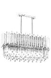 AVONNI AV-60101-S85X40 Sarı Kaplama Modern Avize E27 Metal Kristal 85x40cm