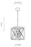 AVONNI AV-60127-1BSY Siyah Boyalı Modern Avize E27 Metal Cam 25x25cm