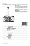 AVONNI AV-60127-4BSY Siyah Boyalı Modern Avize E27 Metal Cam 45cm