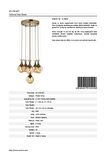 AVONNI AV-60161-6ET Eskitme Kaplama Modern Avize E27 Metal Cam 50cm