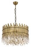 AVONNI AV-60162-E60 Eskitme Kaplama Klasik Avize E27 Metal Kristal 60cm