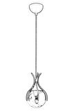 AVONNI AV-60161-1BSY Siyah Boyalı Modern Avize E27 Metal Cam 13cm