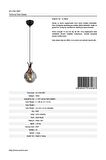 AVONNI AV-60161-1BSY Siyah Boyalı Modern Avize E27 Metal Cam 13cm