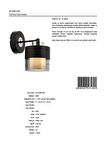 Avonni Ap-60193-1Bsy Cam - Metal Modern İç Mekan Duvar Siyah Aplik 