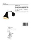 Avonni Ap-62077-02 Metal Modern İç Mekan Duvar Siyah Aplik 