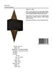 Avonni Ap-62175-01 Metal Modern İç Mekan Duvar Siyah Aplik 