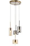 AVONNI AV-60043-4ET-BF Eskitme Kaplama Modern Avize E14 Metal Cam 35cm