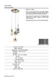 AVONNI AV-60043-4ET-BF Eskitme Kaplama Modern Avize E14 Metal Cam 35cm