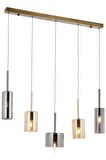 AVONNI AV-60043-5EY-BF Eskitme Kaplama Modern Avize E14 Metal Cam 70x15cm
