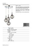 AVONNI AV-60161-4KT Krom Kaplama Modern Avize E27 Metal Cam 40cm