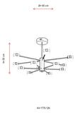 AVONNI AV-60205-12K Krom Kaplama Modern Avize LED Metal Akrilik 85cm