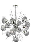 AVONNI AV-60212-13K Krom Kaplama Modern Avize G9 Metal Cam 70cm