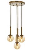 AVONNI AV-60216-4ET Eskitme Kaplama Modern Avize E27 Metal Cam 40cm