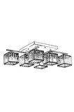 AVONNI AV-60230-6E Eskitme Kaplama Modern Avize E27 Metal Kristal 80x40cm