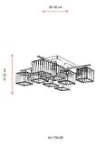 AVONNI AV-60230-8E Eskitme Kaplama Modern Avize E27 Metal Kristal 80cm