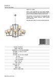 AVONNI AV-60190-12K Krom Kaplama Modern Avize E27 Metal Cam 105cm