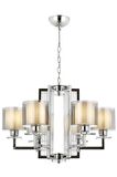 AVONNI AV-60190-6K Krom Kaplama Modern Avize E27 Metal Cam 70cm