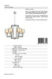 AVONNI AV-60190-6K Krom Kaplama Modern Avize E27 Metal Cam 70cm