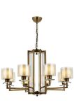 AVONNI AV-60190-8E Eskitme Kaplama Modern Avize E27 Metal Cam 80cm