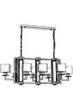 AVONNI AV-60190-8E-YM Eskitme Kaplama Modern Avize E27 Metal Cam 110x60cm