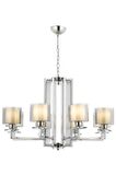 AVONNI AV-60190-8K Krom Kaplama Modern Avize E27 Metal Cam 80cm
