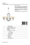 AVONNI AV-60190-8K Krom Kaplama Modern Avize E27 Metal Cam 80cm