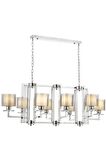 AVONNI AV-60190-8K-YM Krom Kaplama Modern Avize E27 Metal Cam 110x60cm