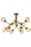 AVONNI AV-60191-12E Eskitme Kaplama Modern Avize E14 Metal Cam 80cm