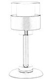 AVONNI ML-60193-1BSY Siyah Boyalı Masa Lambası E27 Metal Cam 16cm