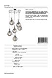 AVONNI AV-60161-6KT Krom Kaplama Modern Avize E27 Metal Cam 50cm