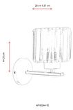 Avonni Ap-65244-1E Metal Eskitme İç Mekan Duvar Aplik 