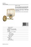 Avonni Ap-65244-1E Metal Eskitme İç Mekan Duvar Aplik 