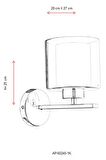 Avonni Ap-65245-1K Cam - Metal Modern İç Mekan Duvar Aplik 