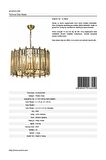 AVONNI AV-65222-E45 Eskitme Kaplama Modern Avize E14 Metal Kristal 45cm