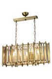 AVONNI AV-65222-YM-E Eskitme Kaplama Modern Avize E14 Metal Kristal 65x22cm