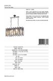 AVONNI AV-65222-YM-K Krom Kaplama Modern Avize E14 Metal Kristal 65x22cm