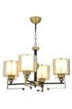 AVONNI AV-65227-4E Eskitme Kaplama Modern Avize E27 Metal Cam 58cm