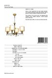 AVONNI AV-65227-4E Eskitme Kaplama Modern Avize E27 Metal Cam 58cm