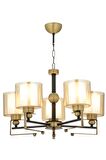AVONNI AV-65227-5E Eskitme Kaplama Modern Avize E27 Metal Cam 58cm