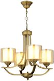AVONNI AV-65228-4E Eskitme Kaplama Modern Avize E27 Metal Cam 55cm